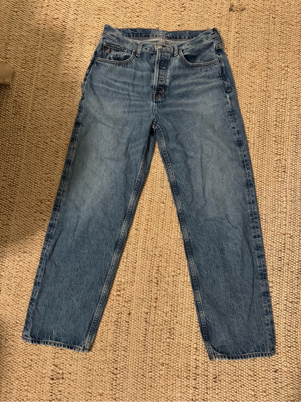 Etica Women's Straight-Leg Blue Denim Jeans